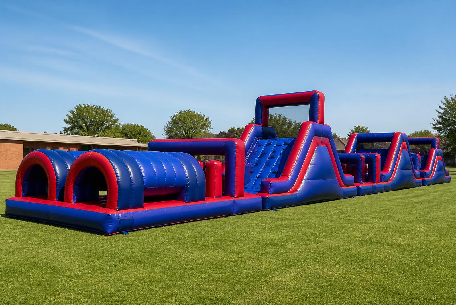 Inflatable obstacle course rental at a school event in Martinsburg WV
