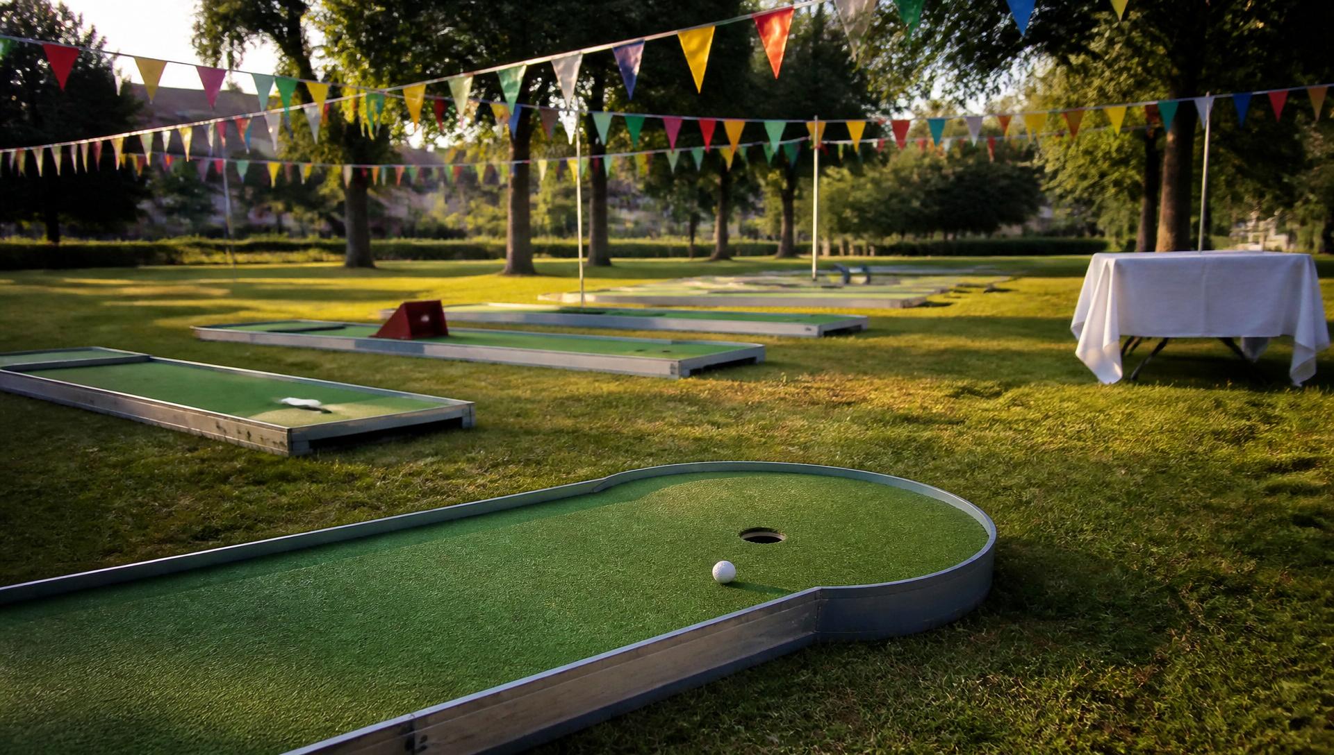 Mini golf fundraiser rental at a Berkeley County WV community event