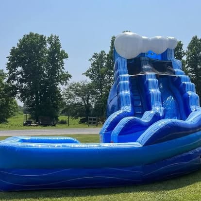 Party King Rentals inflatable water slide at a Martinsburg WV event