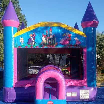Princess themed castle bounce house rental in Berkeley County WV